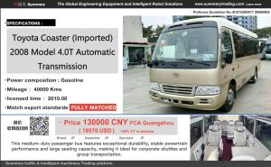 Toyota Coaster (Imported)2008 Model 4.0T AutomaticTransmission
